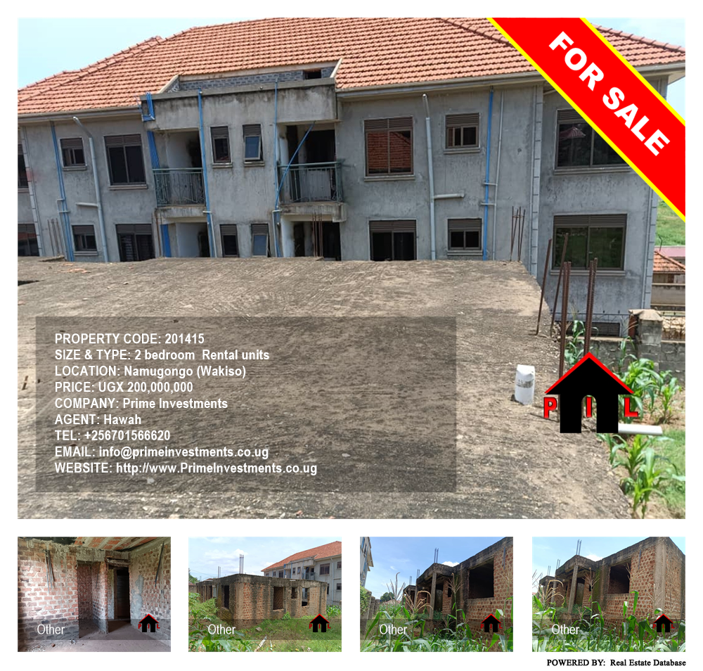2 bedroom Rental units  for sale in Namugongo Wakiso Uganda, code: 201415