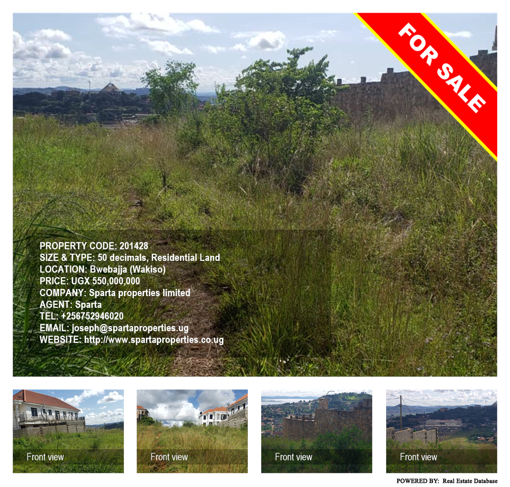 Residential Land  for sale in Bwebajja Wakiso Uganda, code: 201428