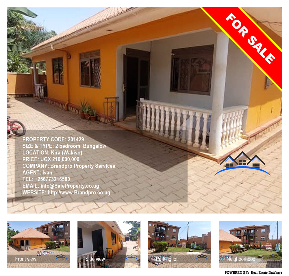 2 bedroom Bungalow  for sale in Kira Wakiso Uganda, code: 201429