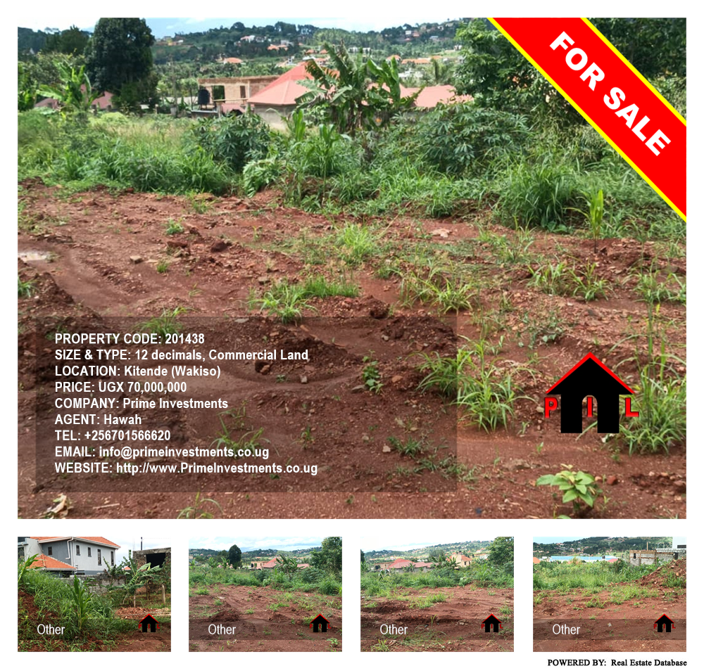 Commercial Land  for sale in Kitende Wakiso Uganda, code: 201438