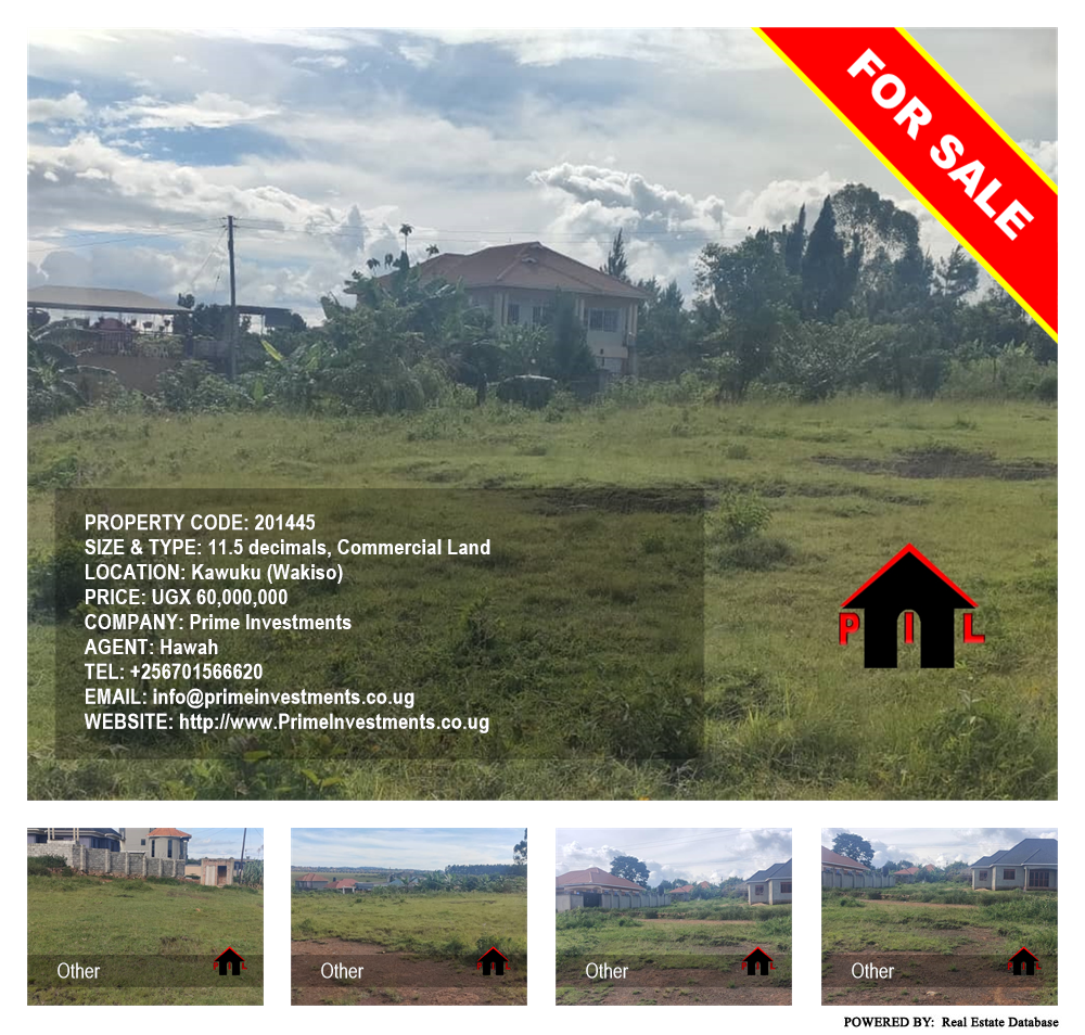 Commercial Land  for sale in Kawuku Wakiso Uganda, code: 201445