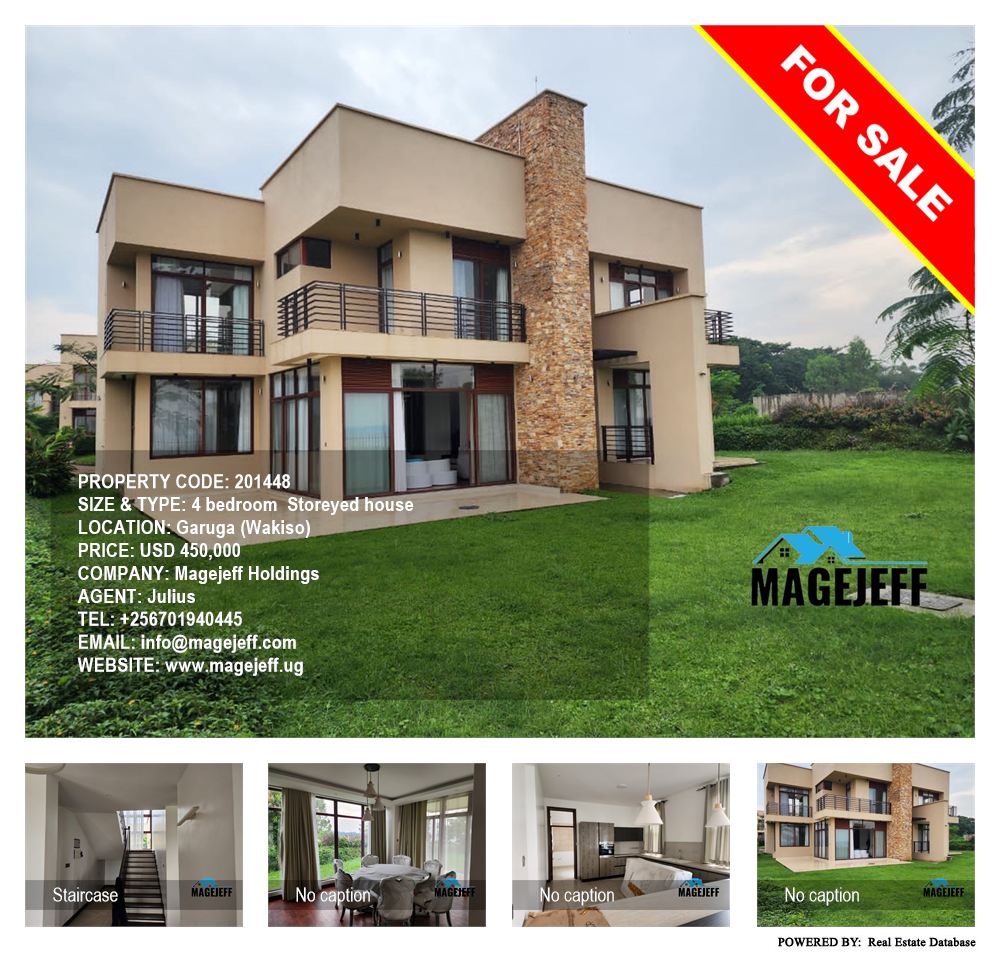 4 bedroom Storeyed house  for sale in Garuga Wakiso Uganda, code: 201448