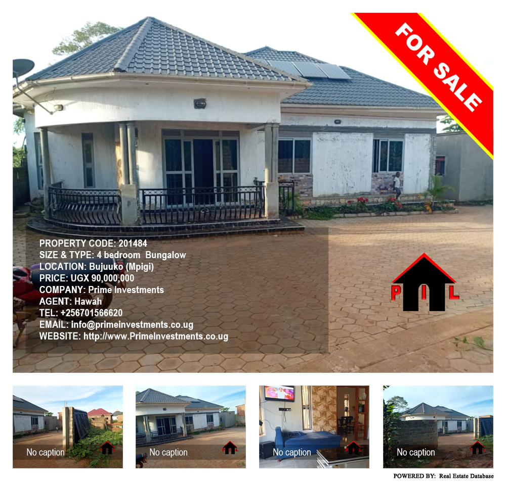 4 bedroom Bungalow  for sale in Bujuuko Mpigi Uganda, code: 201484