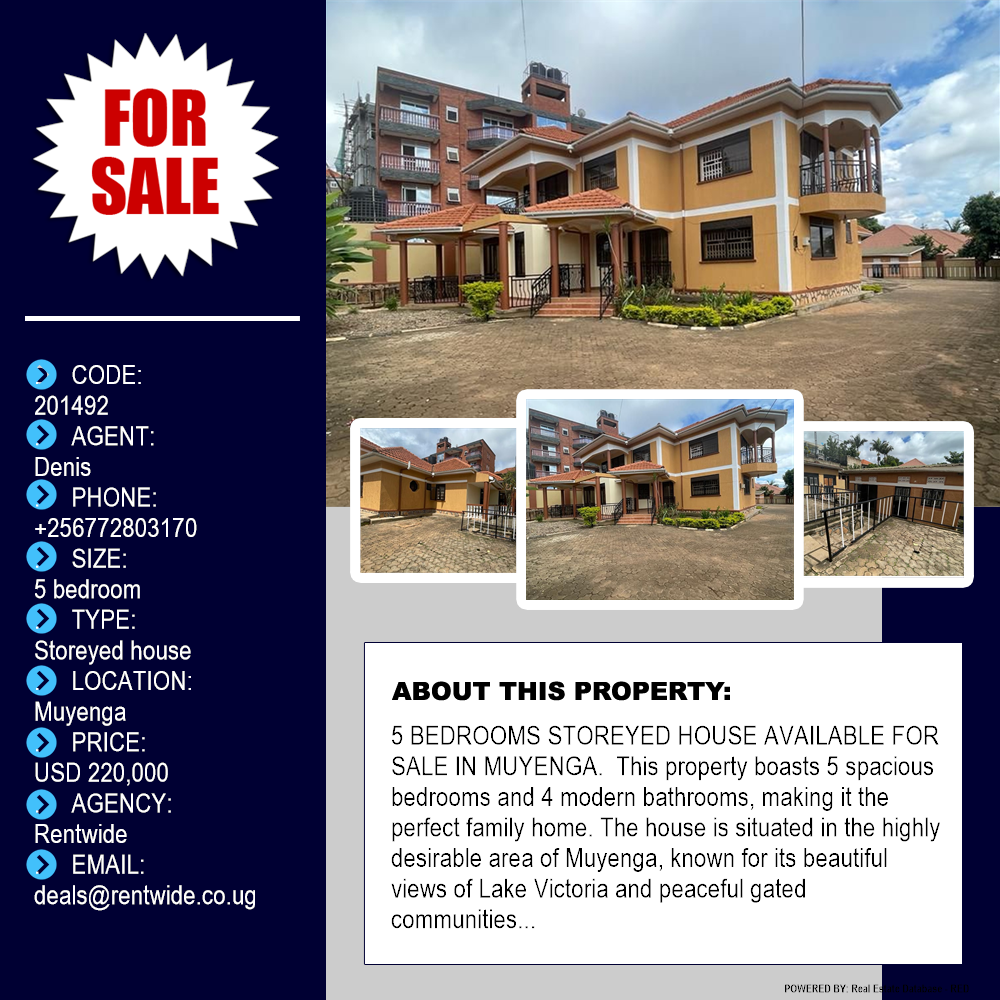 5 bedroom Storeyed house  for sale in Muyenga Kampala Uganda, code: 201492