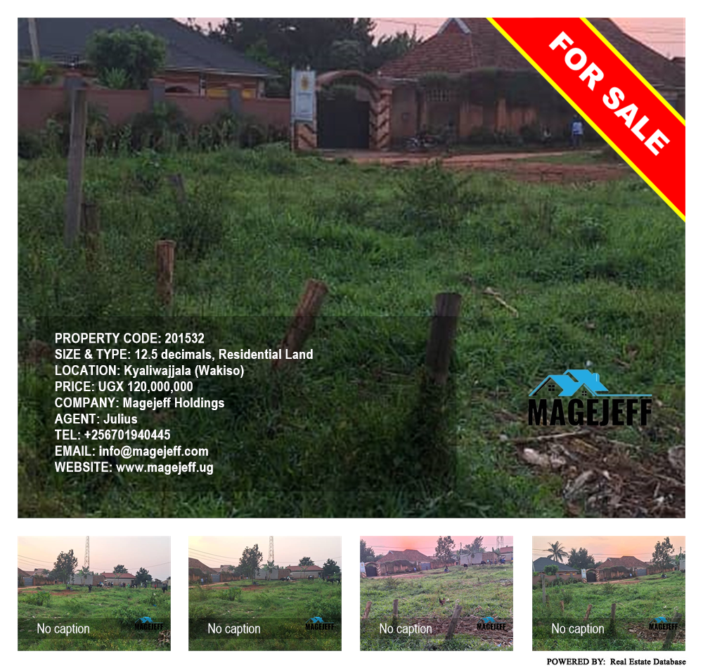 Residential Land  for sale in Kyaliwajjala Wakiso Uganda, code: 201532