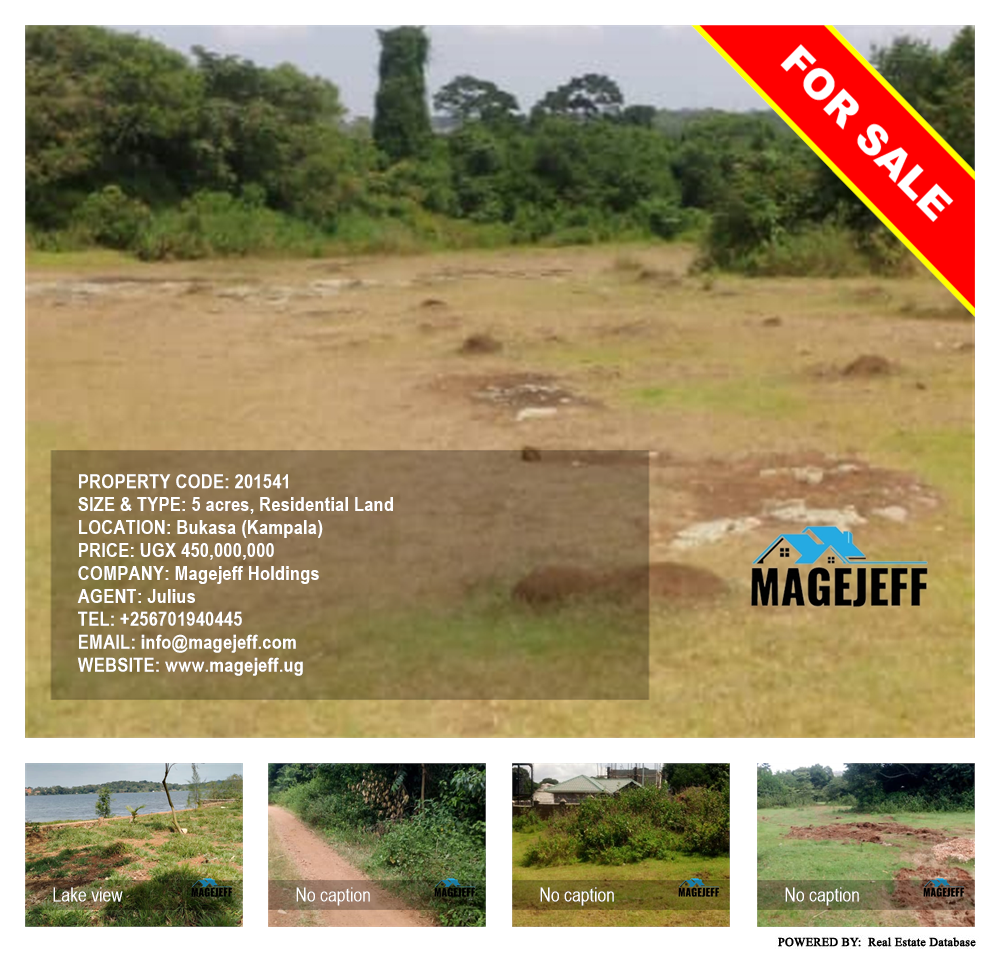 Residential Land  for sale in Bukasa Kampala Uganda, code: 201541