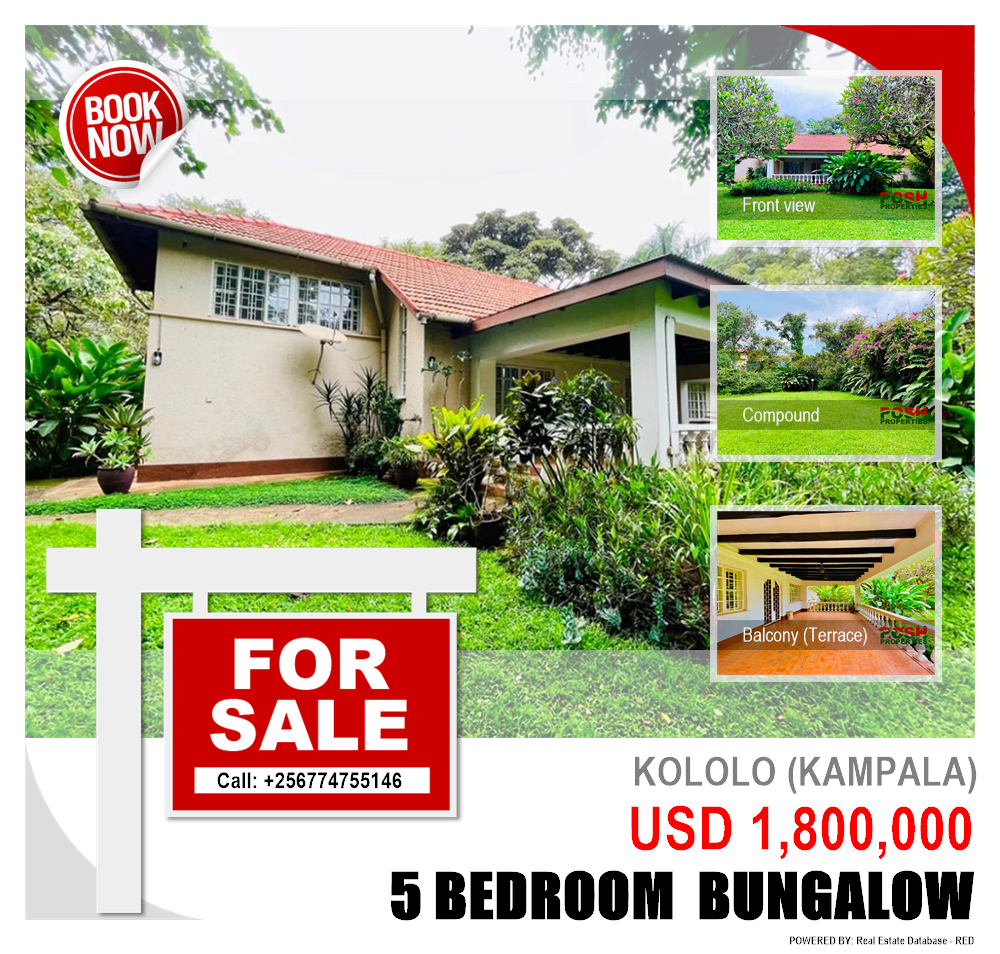 5 bedroom Bungalow  for sale in Kololo Kampala Uganda, code: 201559