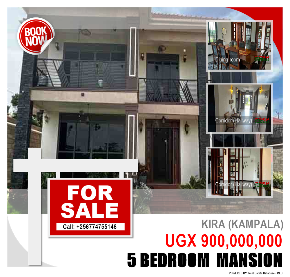 5 bedroom Mansion  for sale in Kira Kampala Uganda, code: 201593