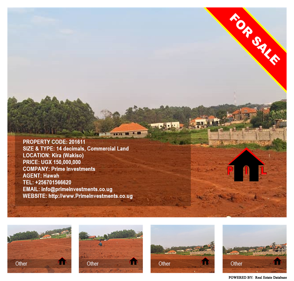 Commercial Land  for sale in Kira Wakiso Uganda, code: 201611
