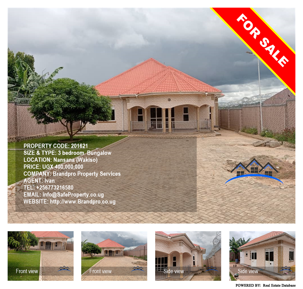 3 bedroom Bungalow  for sale in Nansana Wakiso Uganda, code: 201621
