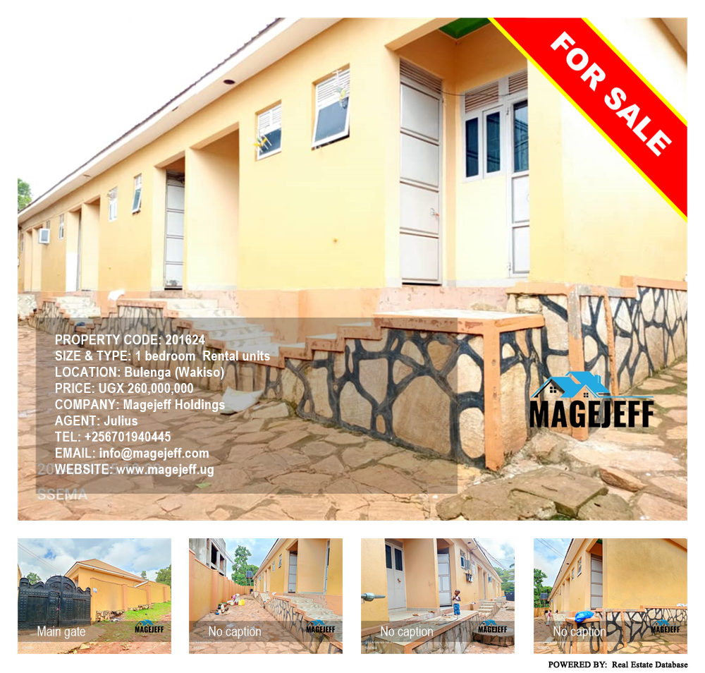 1 bedroom Rental units  for sale in Bulenga Wakiso Uganda, code: 201624