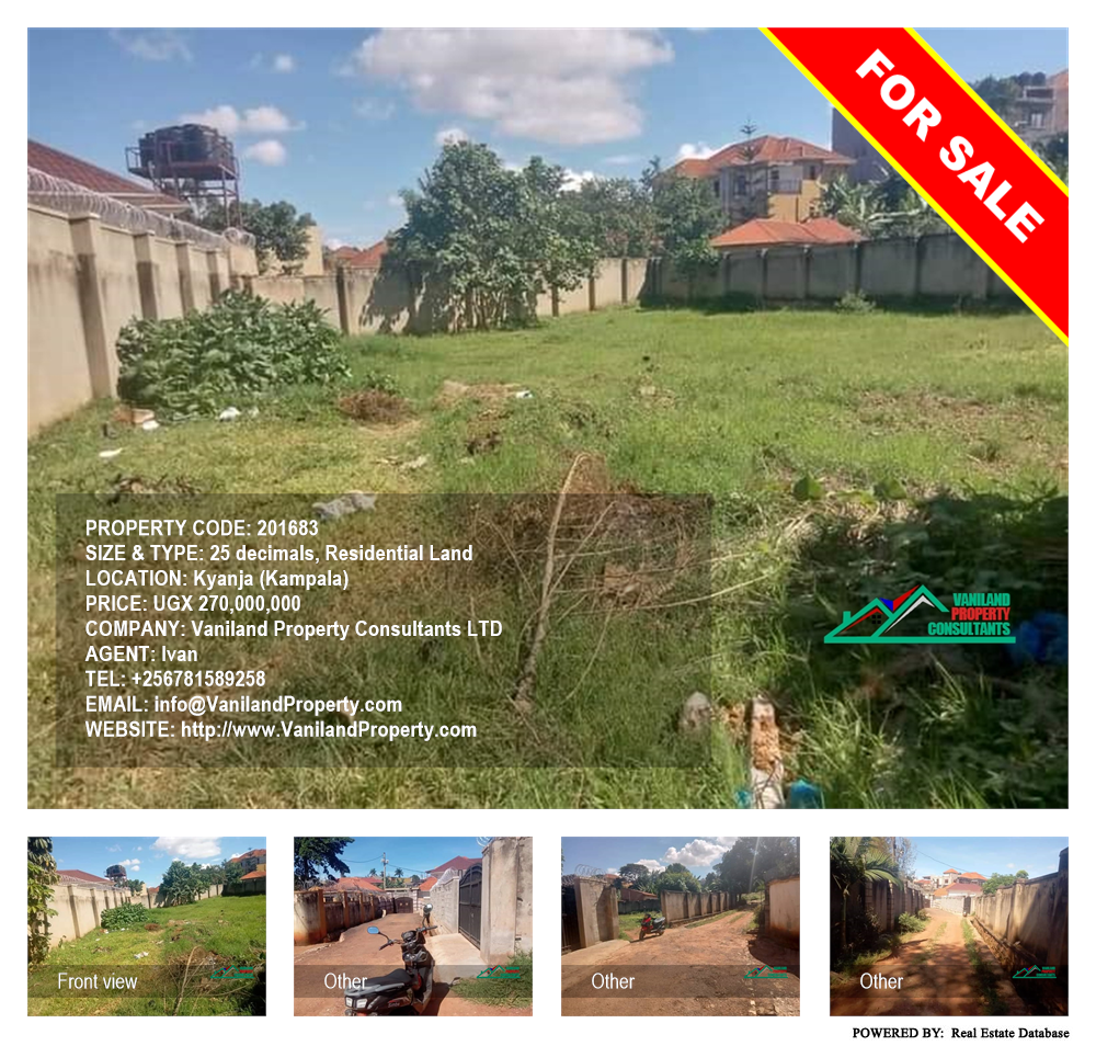 Residential Land  for sale in Kyanja Kampala Uganda, code: 201683