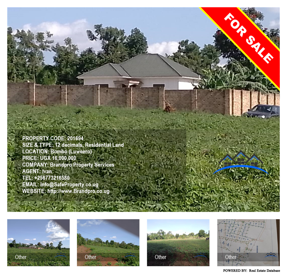 Residential Land  for sale in Bombo Luweero Uganda, code: 201694