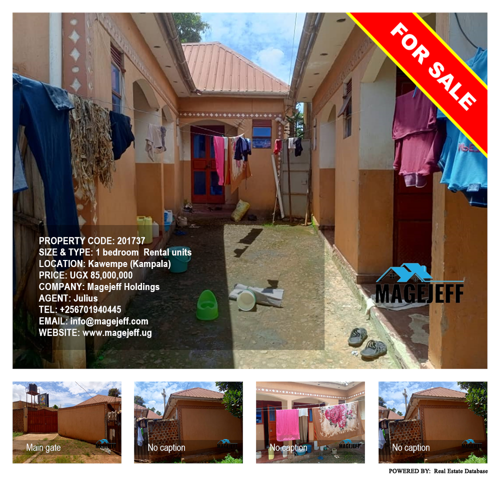 1 bedroom Rental units  for sale in Kawempe Kampala Uganda, code: 201737