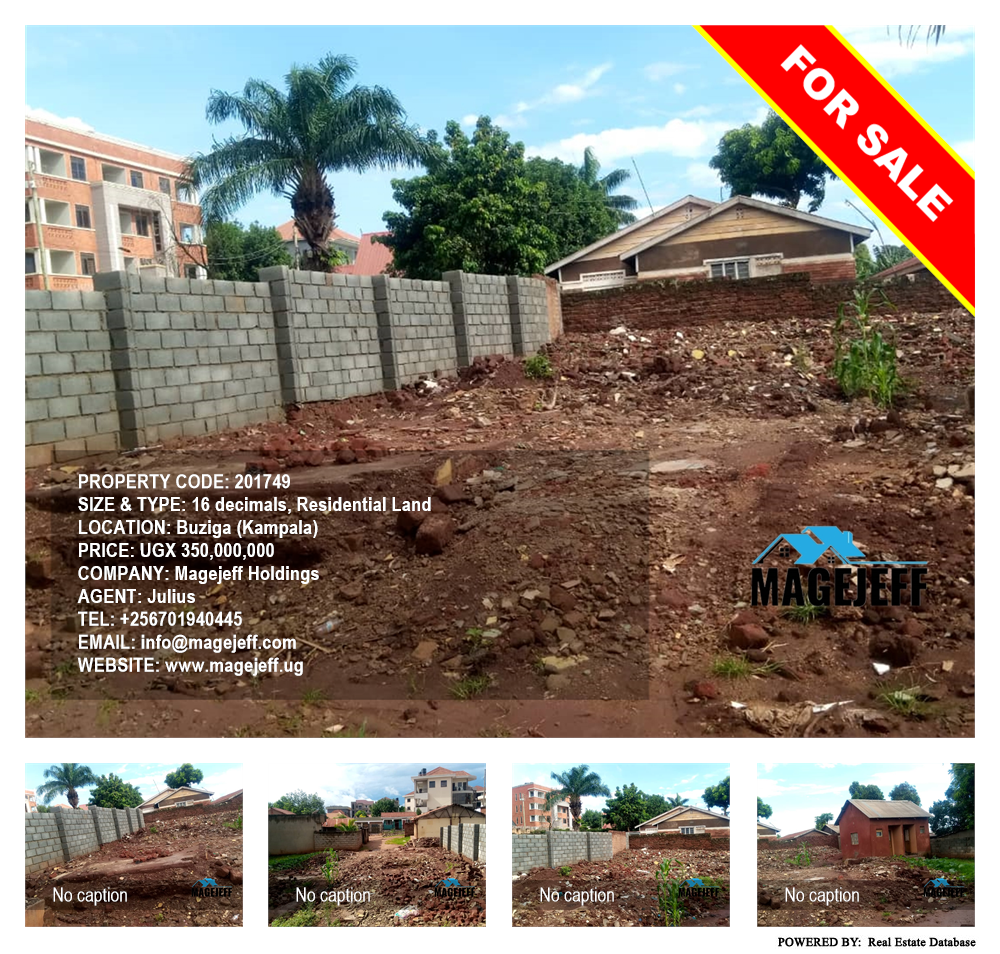 Residential Land  for sale in Buziga Kampala Uganda, code: 201749