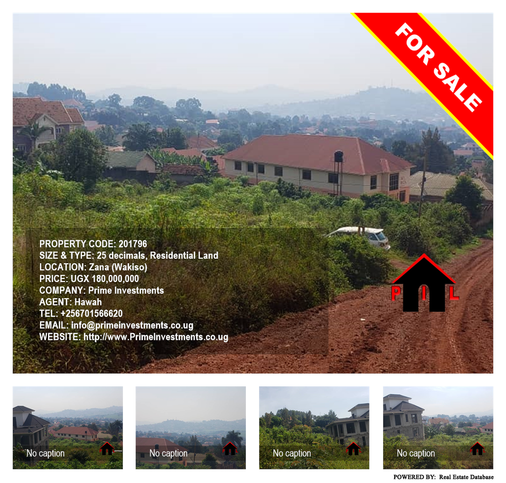 Residential Land  for sale in Zana Wakiso Uganda, code: 201796