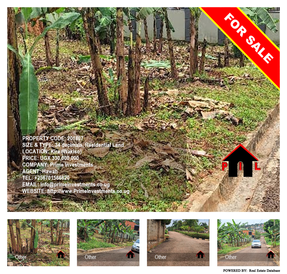 Residential Land  for sale in Kira Wakiso Uganda, code: 201807