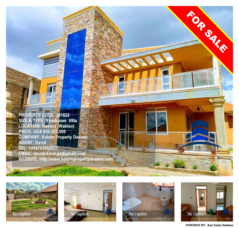 5 bedroom Villa  for sale in Gayaza Wakiso Uganda, code: 201822