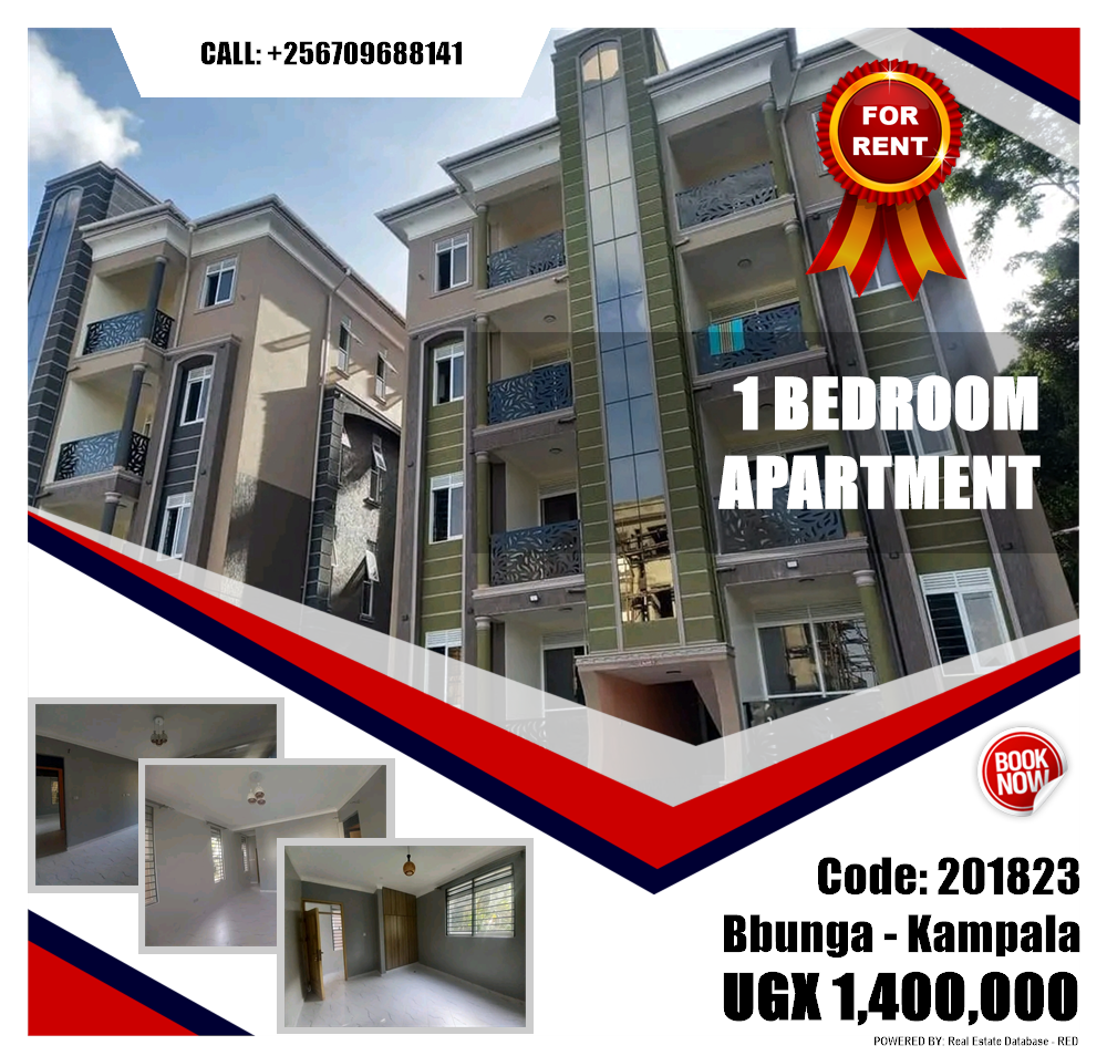 1 bedroom Apartment  for rent in Bbunga Kampala Uganda, code: 201823