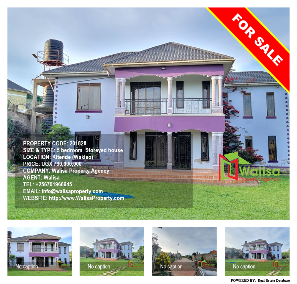 5 bedroom Storeyed house  for sale in Kitende Wakiso Uganda, code: 201828