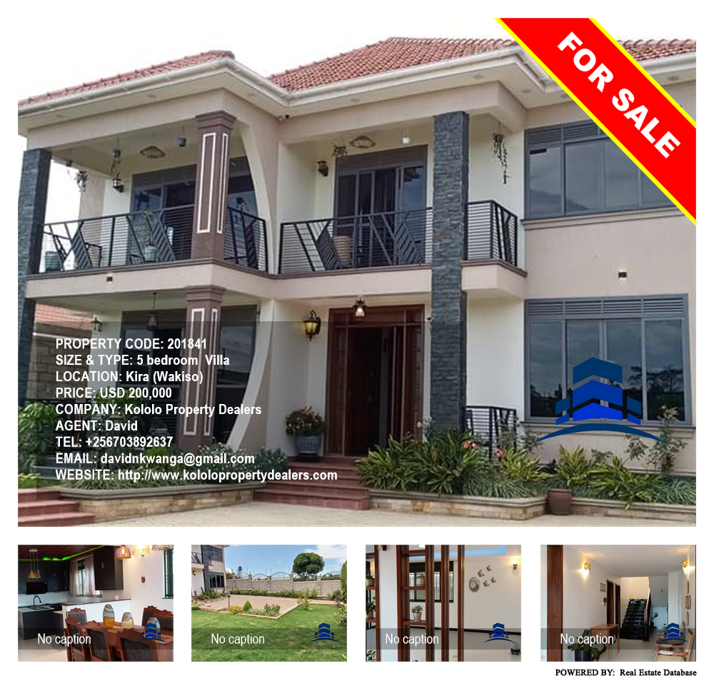 5 bedroom Villa  for sale in Kira Wakiso Uganda, code: 201841