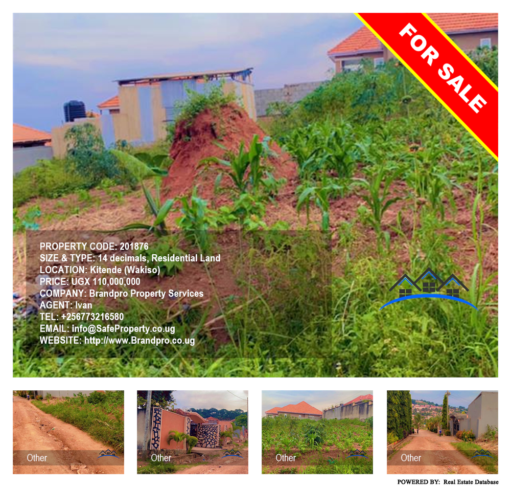 Residential Land  for sale in Kitende Wakiso Uganda, code: 201876