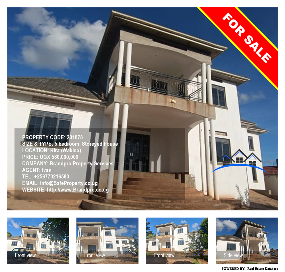 5 bedroom Storeyed house  for sale in Kira Wakiso Uganda, code: 201878