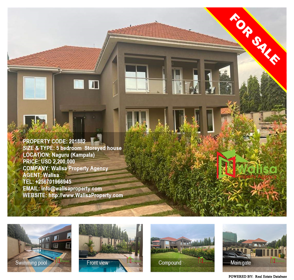 5 bedroom Storeyed house  for sale in Naguru Kampala Uganda, code: 201882