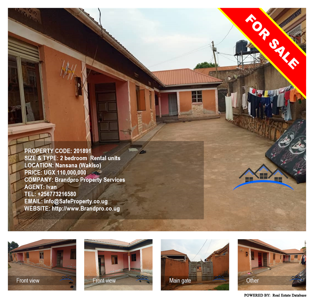 2 bedroom Rental units  for sale in Nansana Wakiso Uganda, code: 201891