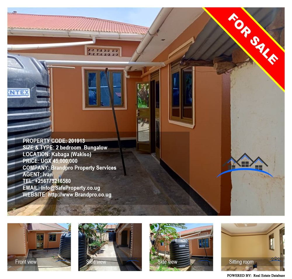 2 bedroom Bungalow  for sale in Kabaga Wakiso Uganda, code: 201913