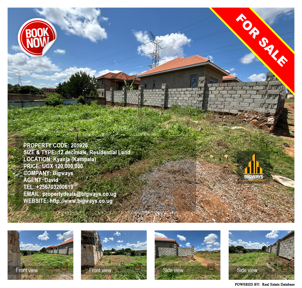 Residential Land  for sale in Kyanja Kampala Uganda, code: 201926