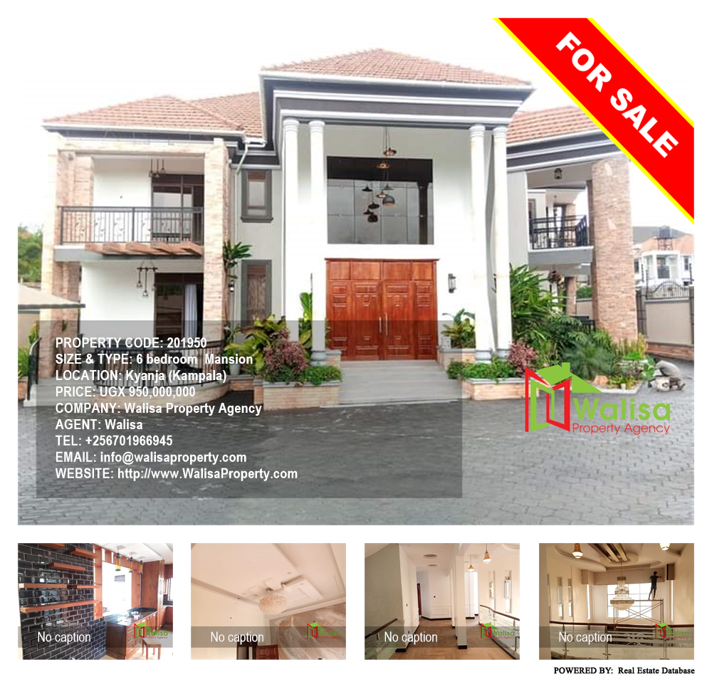 6 bedroom Mansion  for sale in Kyanja Kampala Uganda, code: 201950