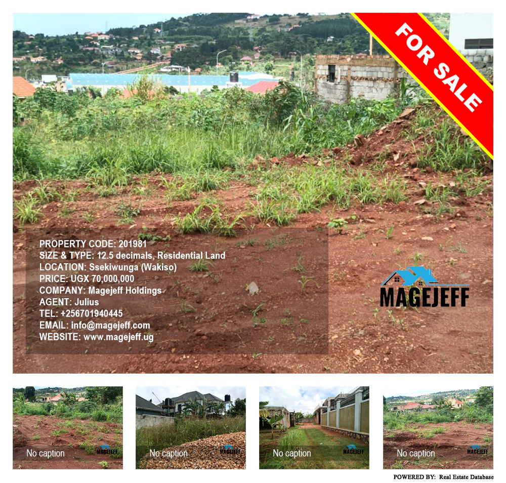Residential Land  for sale in Ssekiwunga Wakiso Uganda, code: 201981
