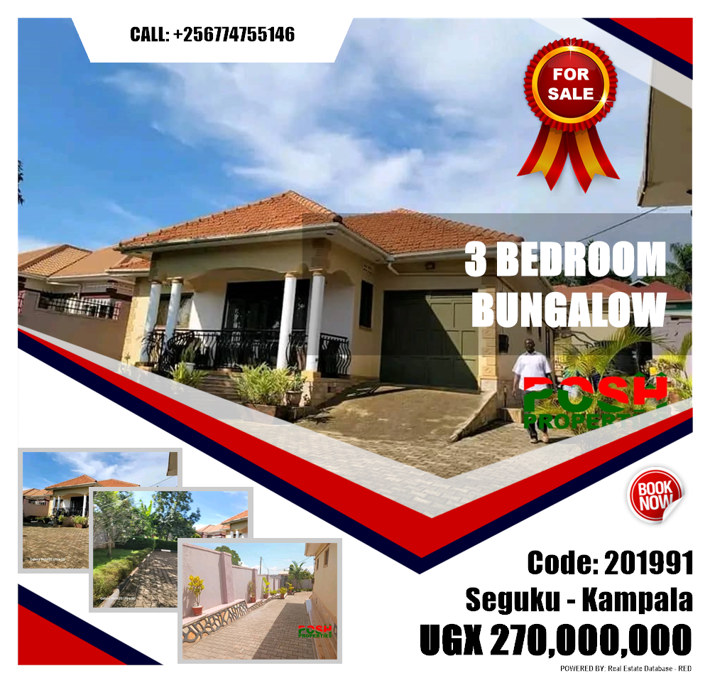 3 bedroom Bungalow  for sale in Seguku Kampala Uganda, code: 201991