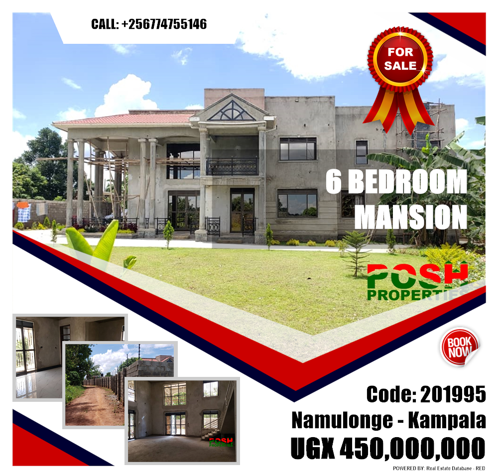 6 bedroom Mansion  for sale in Namulonge Kampala Uganda, code: 201995