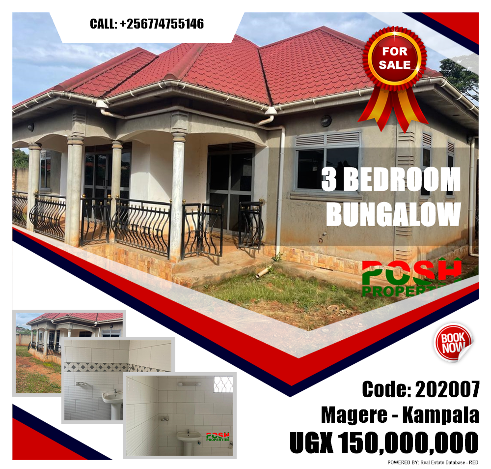 3 bedroom Bungalow  for sale in Magere Kampala Uganda, code: 202007
