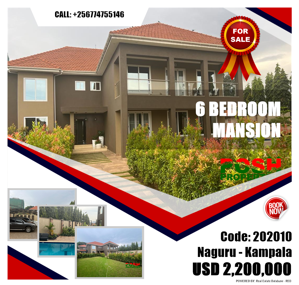 6 bedroom Mansion  for sale in Naguru Kampala Uganda, code: 202010