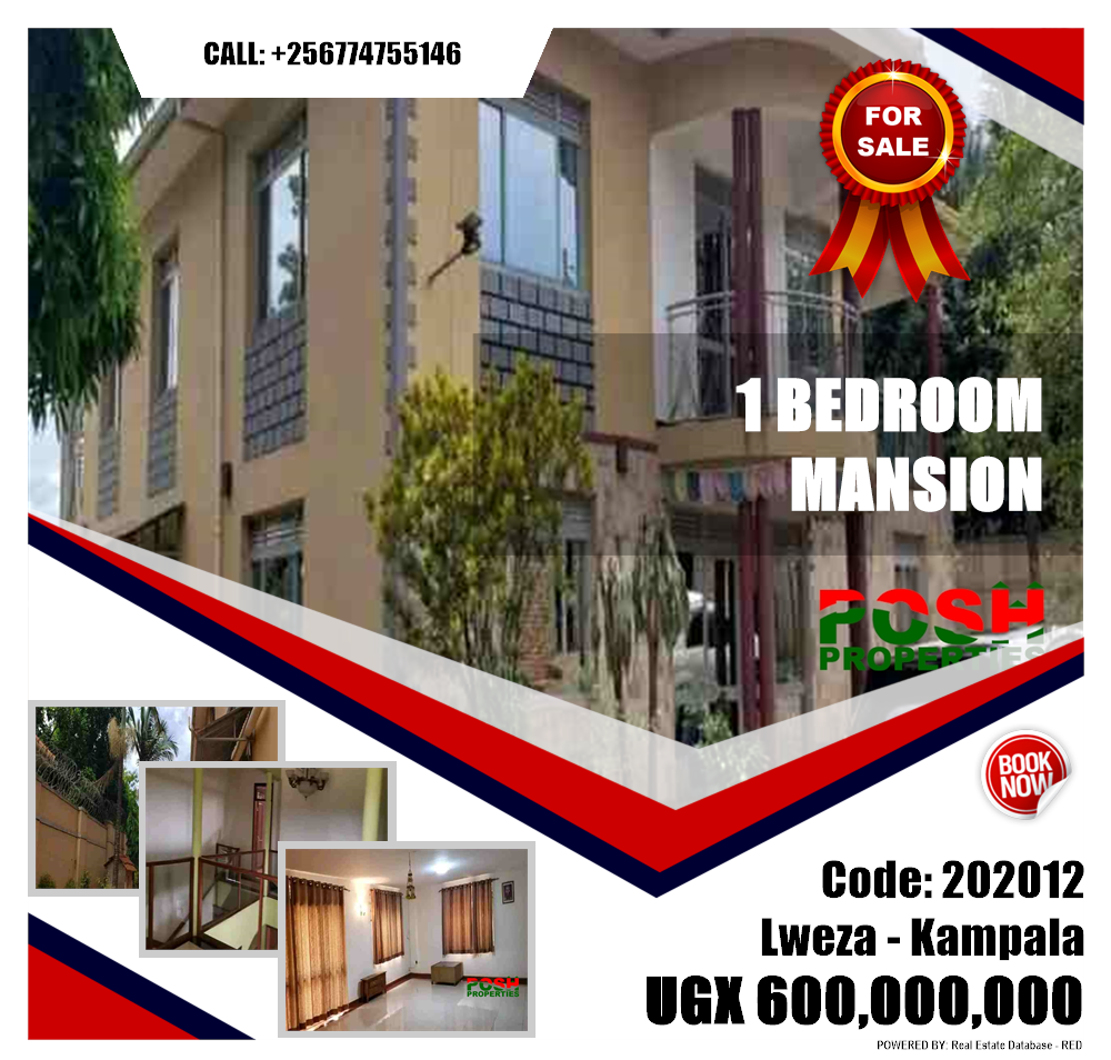 1 bedroom Mansion  for sale in Lweza Kampala Uganda, code: 202012