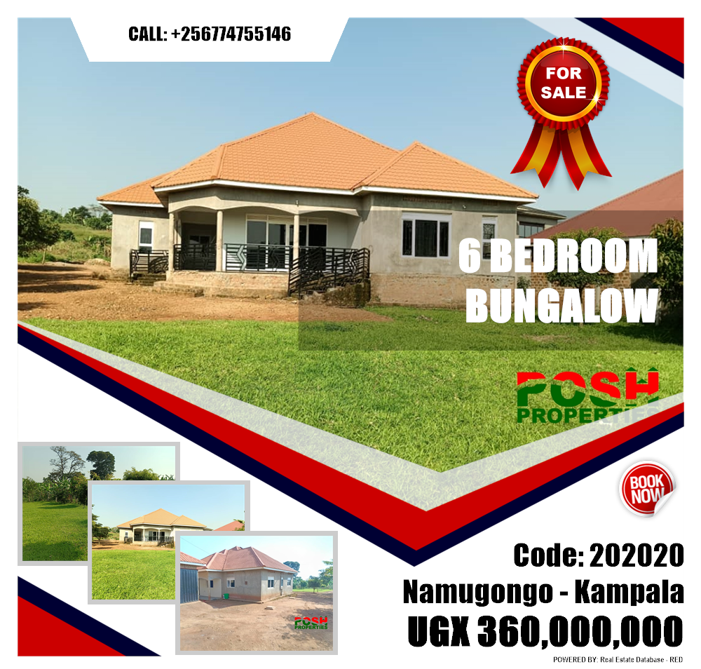 6 bedroom Bungalow  for sale in Namugongo Kampala Uganda, code: 202020