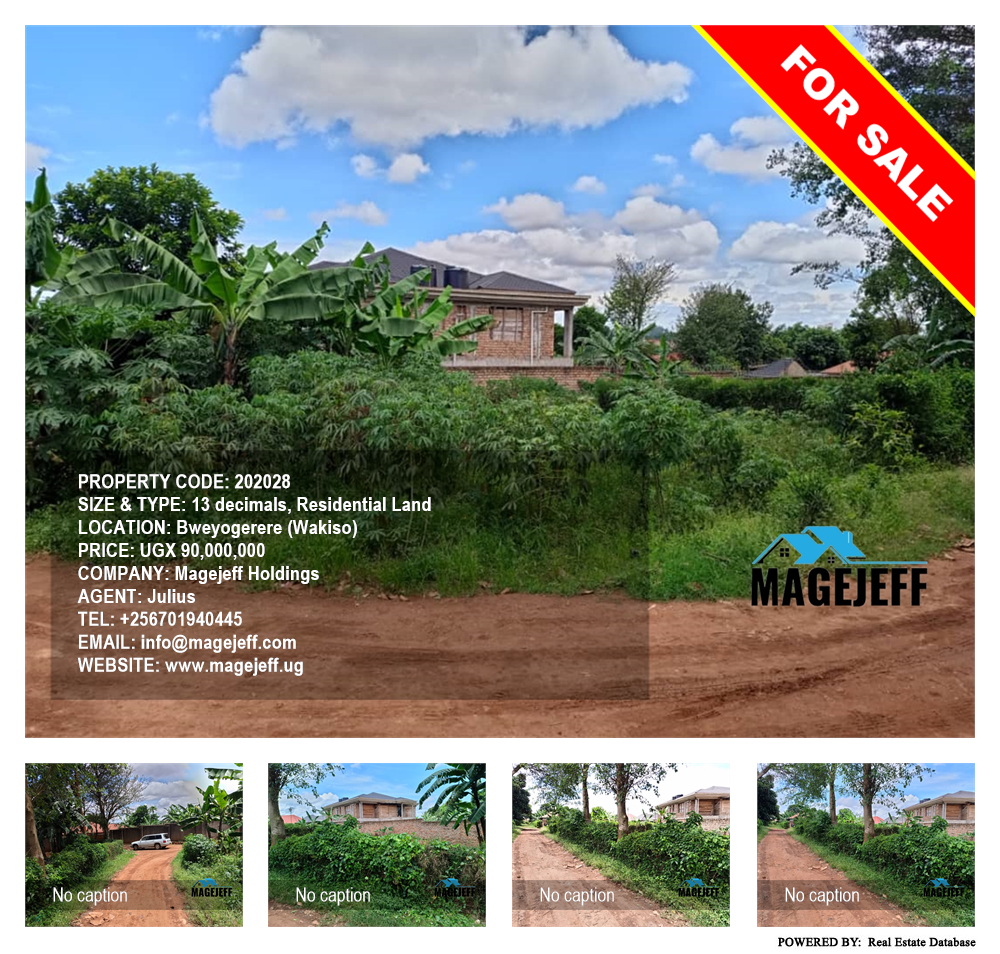 Residential Land  for sale in Bweyogerere Wakiso Uganda, code: 202028