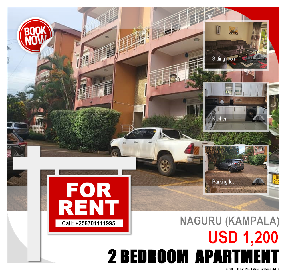 2 bedroom Apartment  for rent in Naguru Kampala Uganda, code: 202038