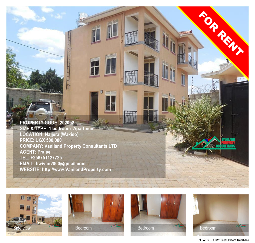 1 bedroom Apartment  for rent in Najjera Wakiso Uganda, code: 202052