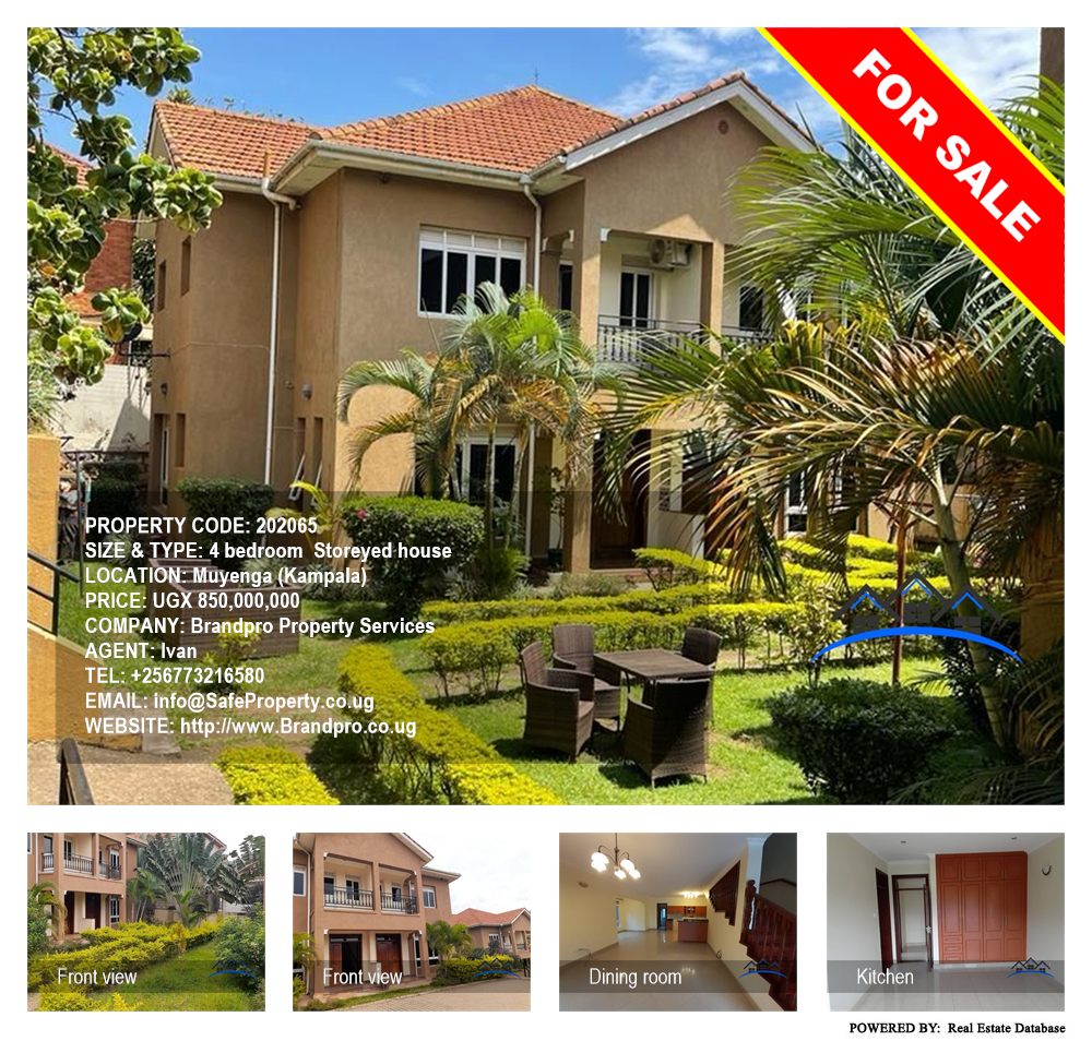 4 bedroom Storeyed house  for sale in Muyenga Kampala Uganda, code: 202065
