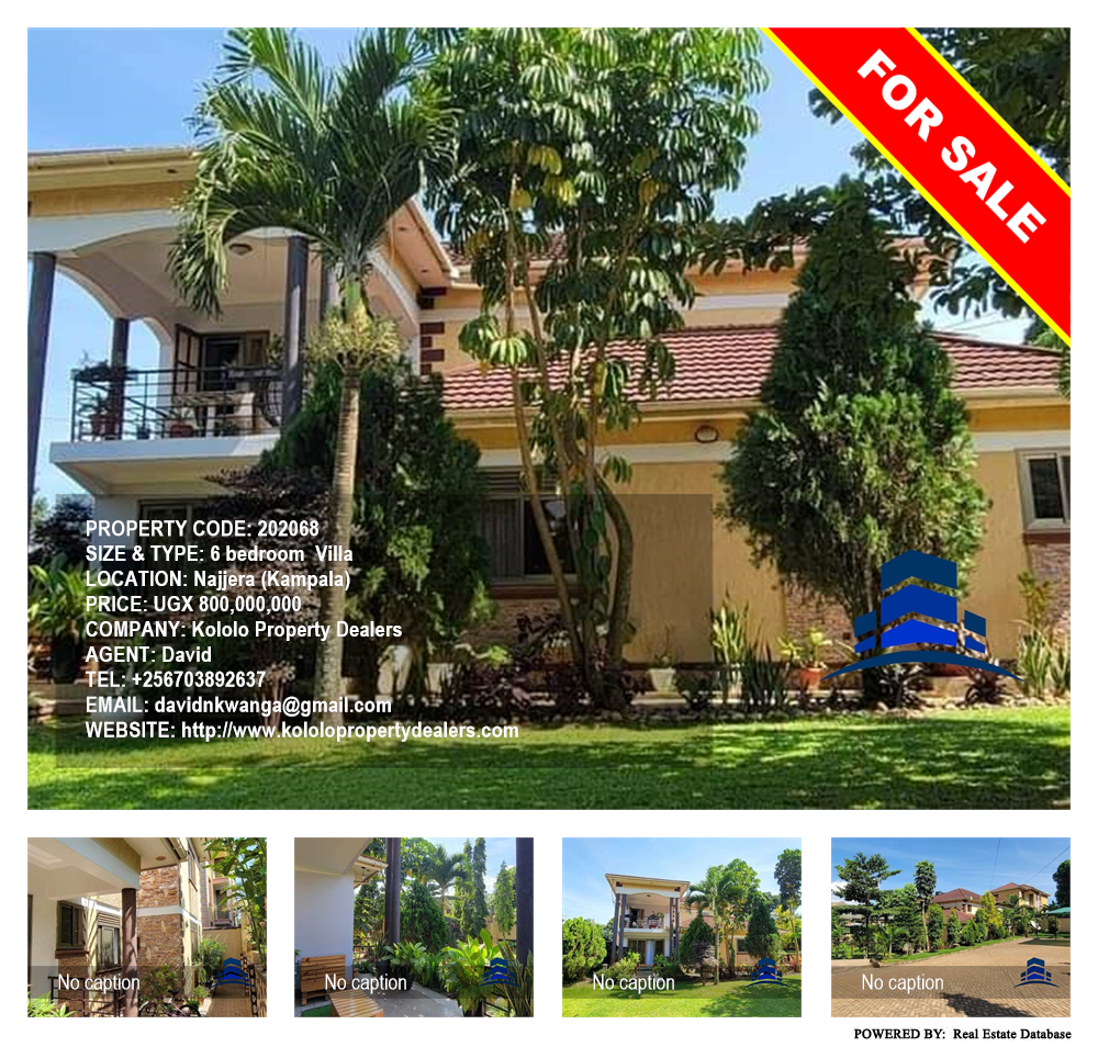 6 bedroom Villa  for sale in Najjera Kampala Uganda, code: 202068