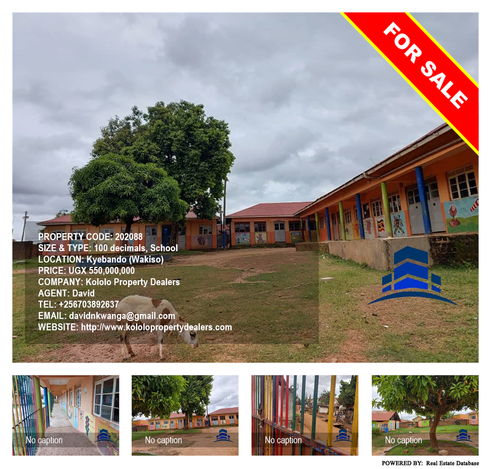 School  for sale in Kyebando Wakiso Uganda, code: 202088
