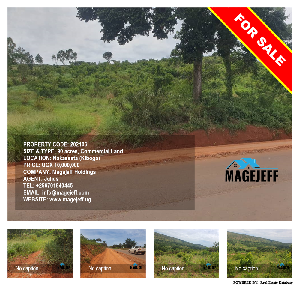 Commercial Land  for sale in Nakaseeta Kiboga Uganda, code: 202106