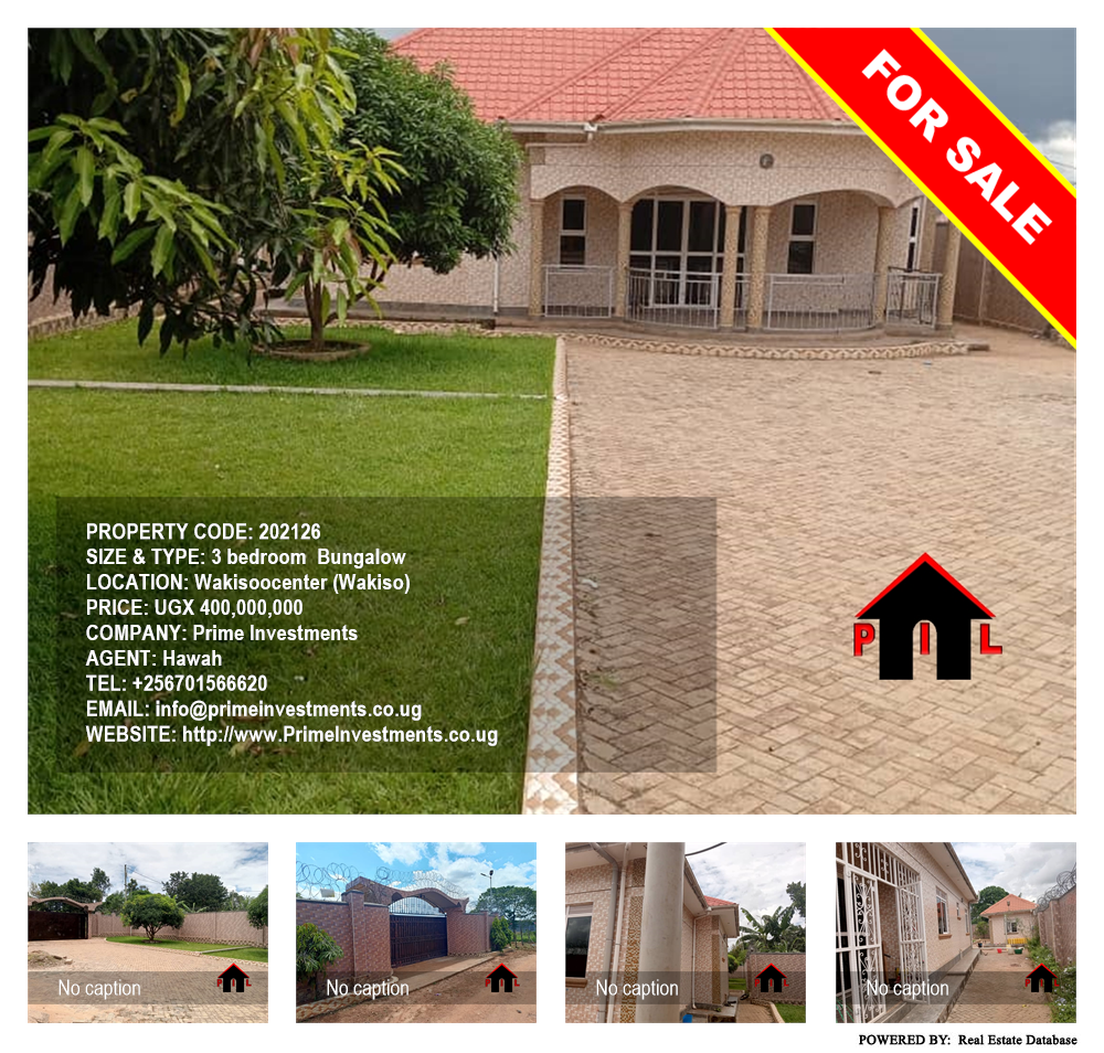 3 bedroom Bungalow  for sale in Wakisoocenter Wakiso Uganda, code: 202126
