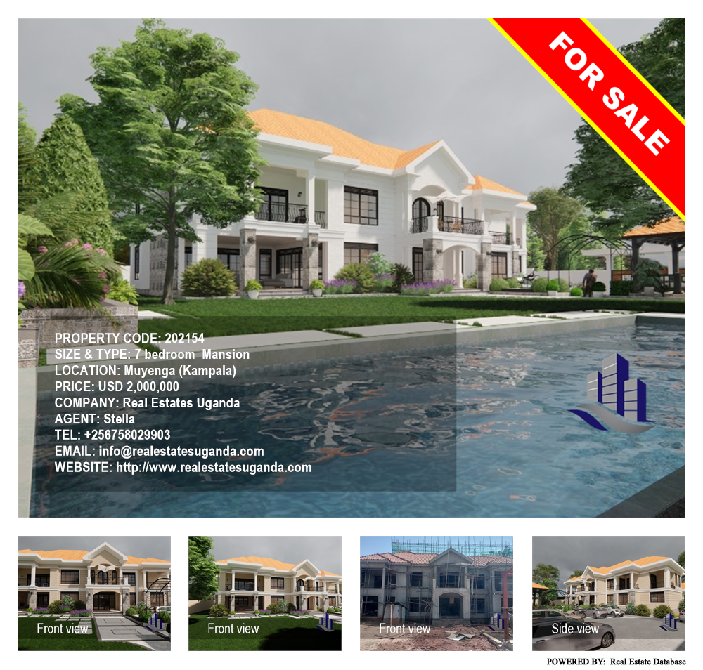 7 bedroom Mansion  for sale in Muyenga Kampala Uganda, code: 202154