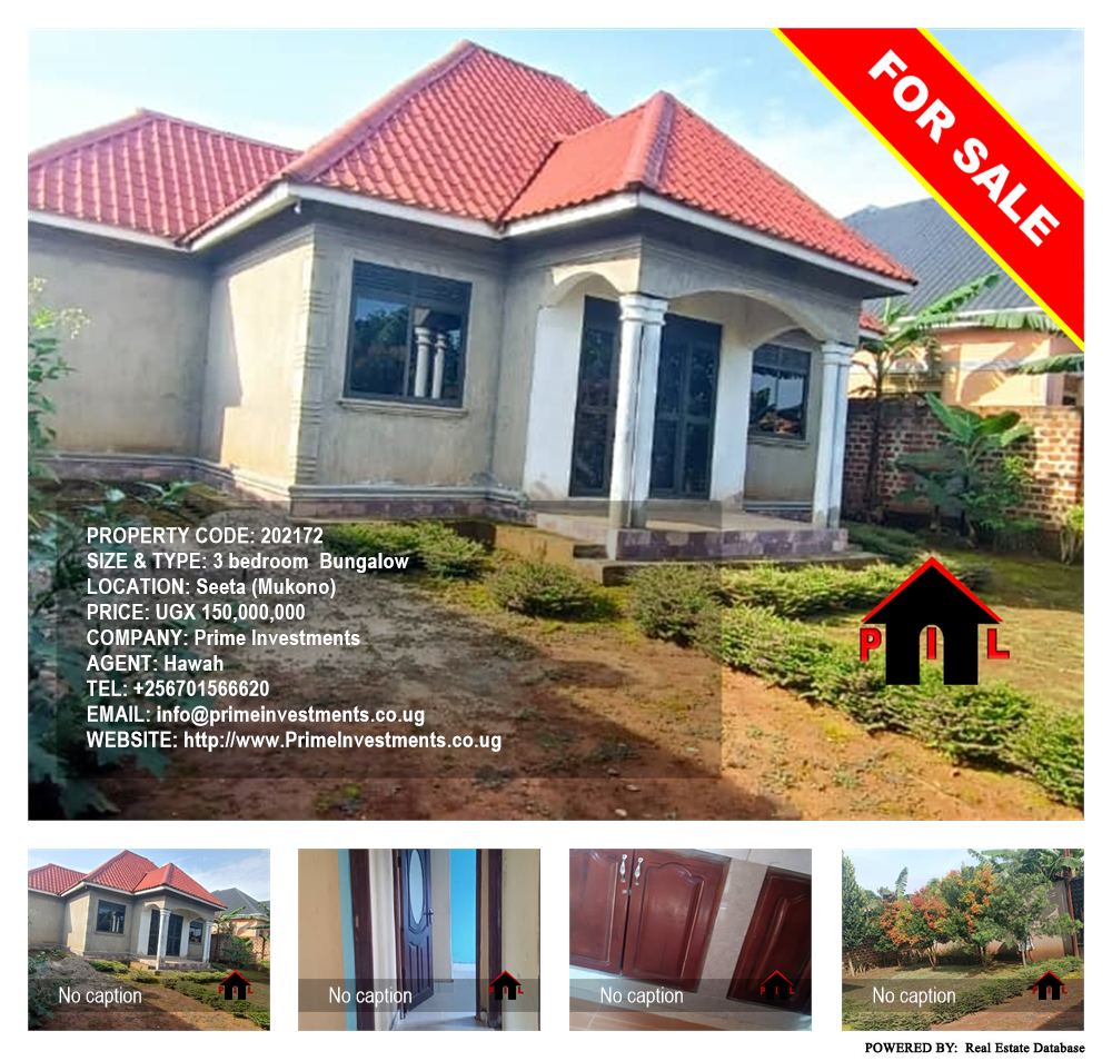 3 bedroom Bungalow  for sale in Seeta Mukono Uganda, code: 202172