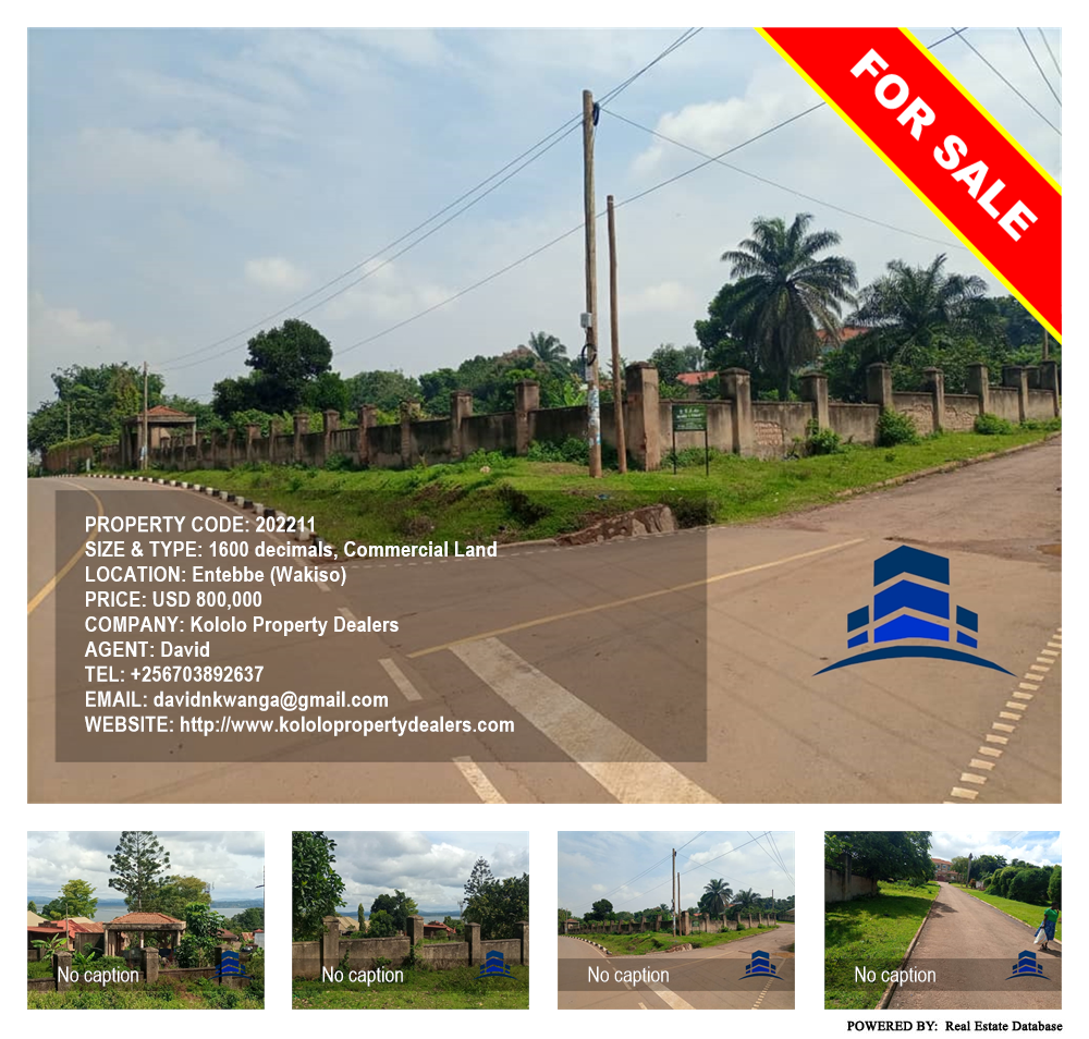Commercial Land  for sale in Entebbe Wakiso Uganda, code: 202211